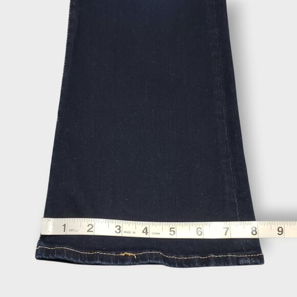 Frame Le Crop Mini Boot Jean Cabana Dark Wash Sz 26 Minimalist Contemporary - Picture 13 of 16